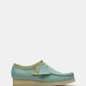 Wallabee (M) Blue/Lime Print