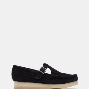 Wallabee Tbar Black Suede