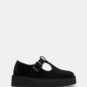 Trekwedge Tbar Black Suede