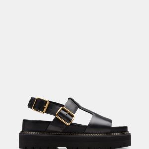 Orianna Sky Black Leather