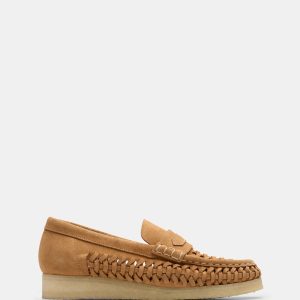 Wbloaferweave. (w) Tan Suede