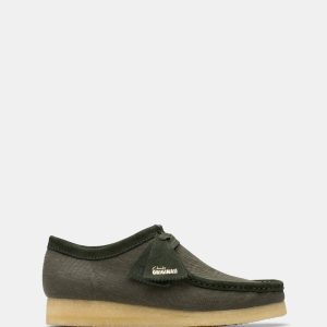 Wallabee (m) Forest Green Canvas