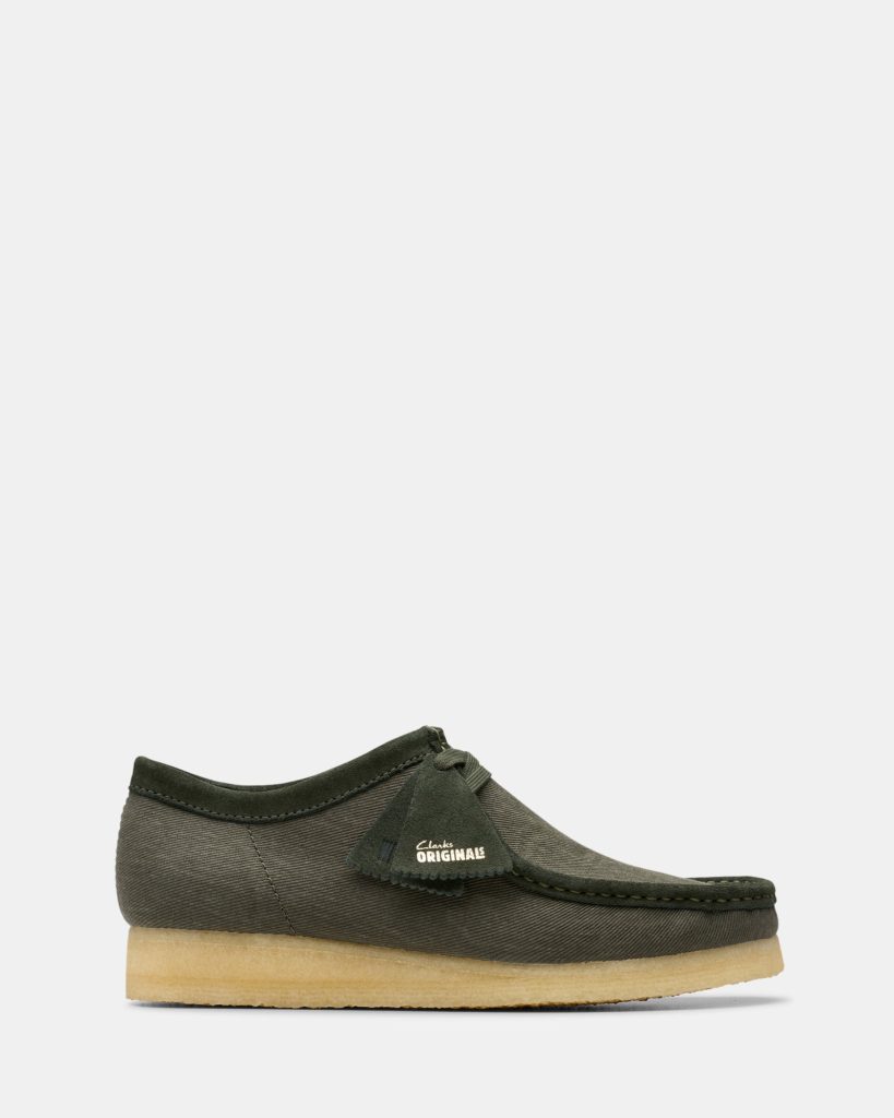 Wallabee (m) Forest Green Canvas
