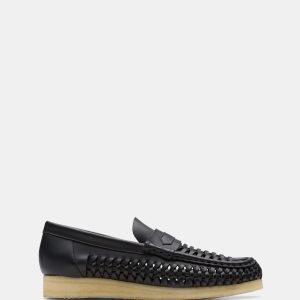 Wb Penny Weave (m) Black Leather