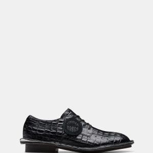 Cur Derby W Black Leather