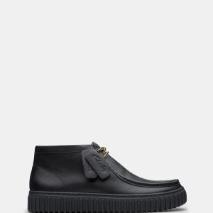 Torhill Hi Black Leather