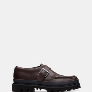 Badell Monk Brown Croc Leather