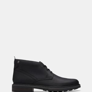 Newford Mid Black Leather