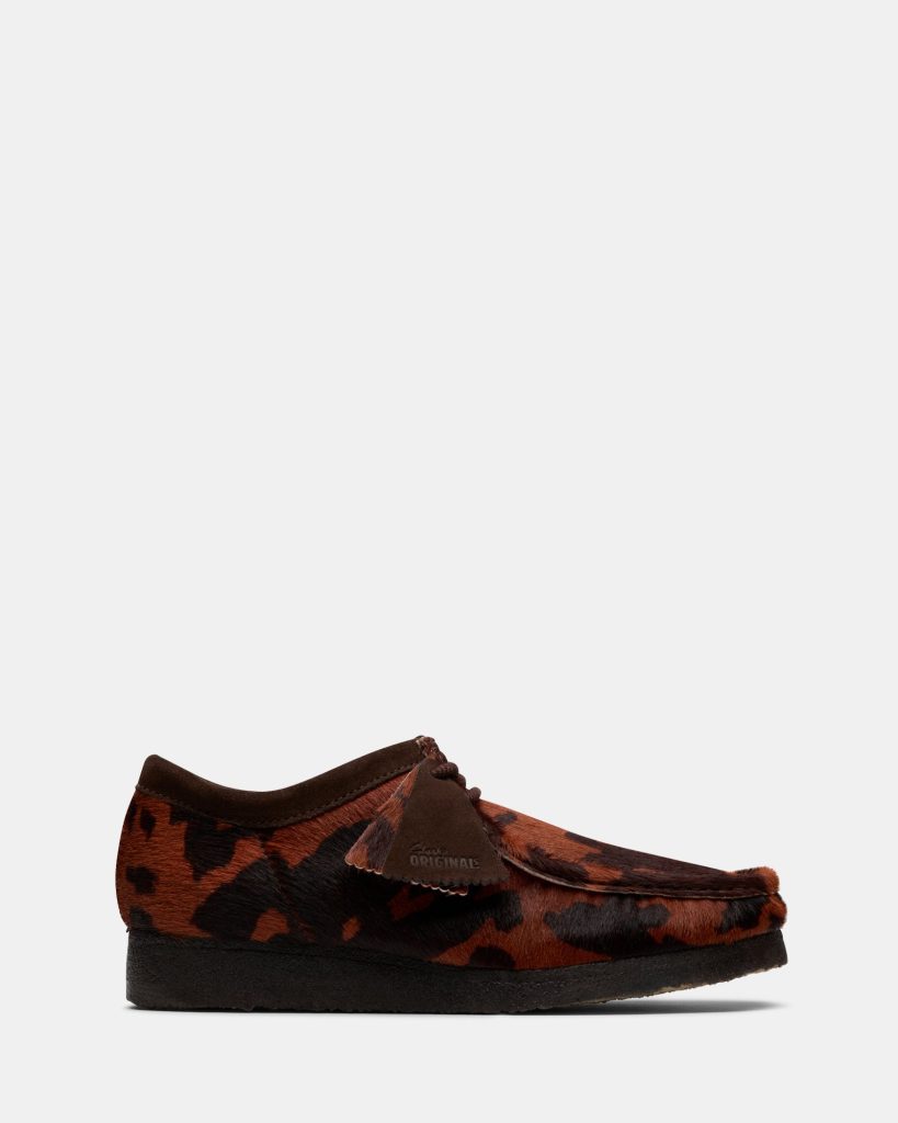 Wallabee (m) Brown Cow Print