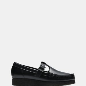 Wallabee Tbar Blk Hishine Lea