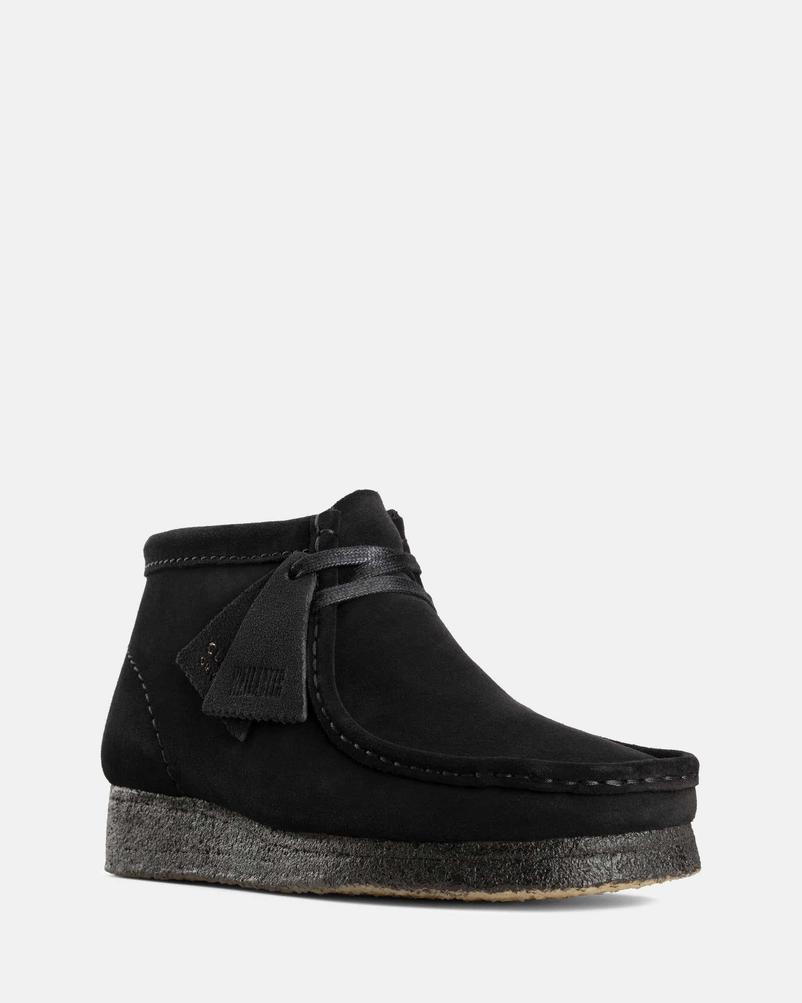 Wallabee Boot. (W) Black Suede - Image 2